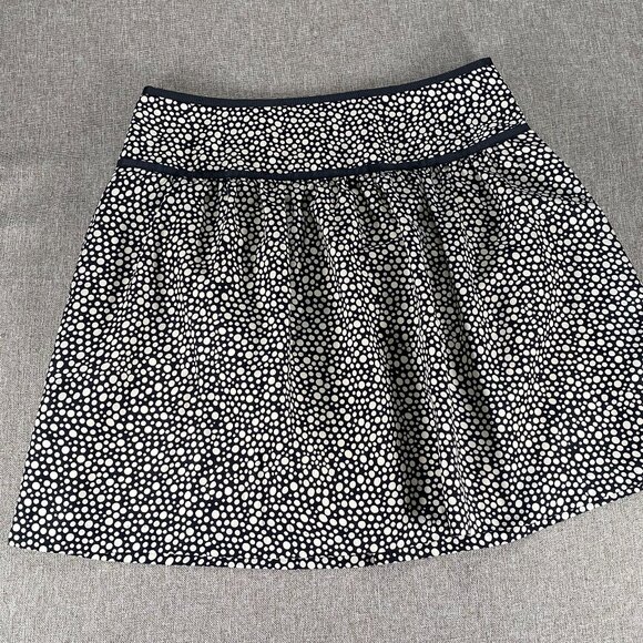 The Limited Pleated A-Line Skirt Women's 6 Black White Polka Dot Casual - Picture 4 of 11